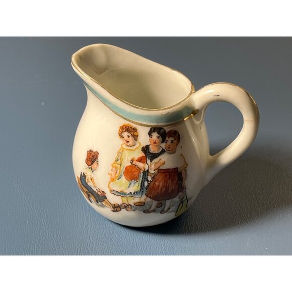 Antique Child’s Miniature Cream & Covered Sugar Set, Made in Germany 3” - Picture 9 of 16